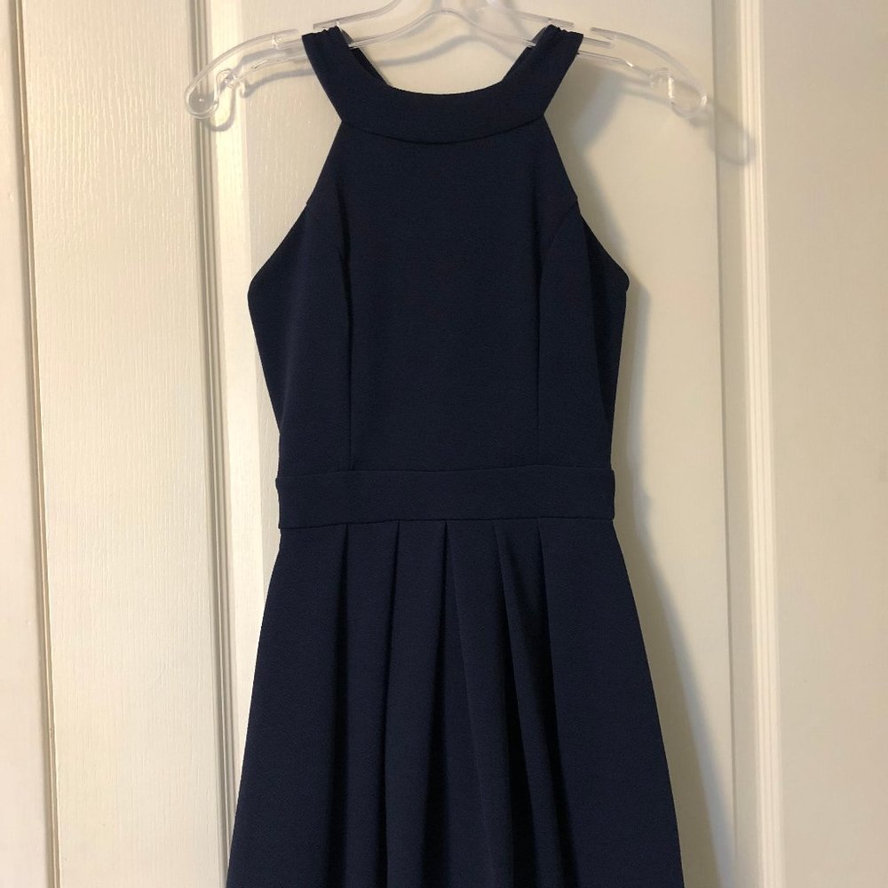 Chelsea navy blue mini dress